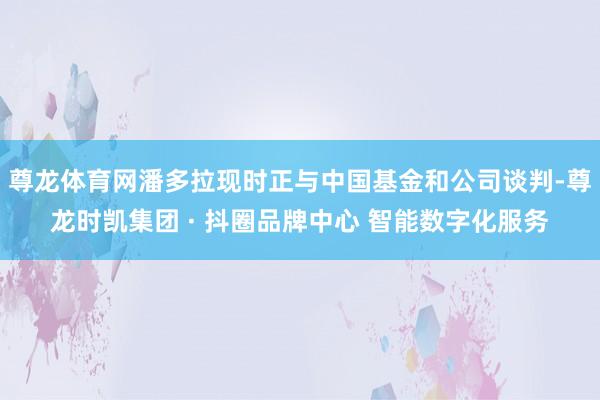 尊龙体育网潘多拉现时正与中国基金和公司谈判-尊龙时凯集团 ·