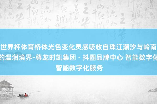 世界杯体育桥体光色变化灵感吸收自珠江潮汐与岭南水乡的温润境界